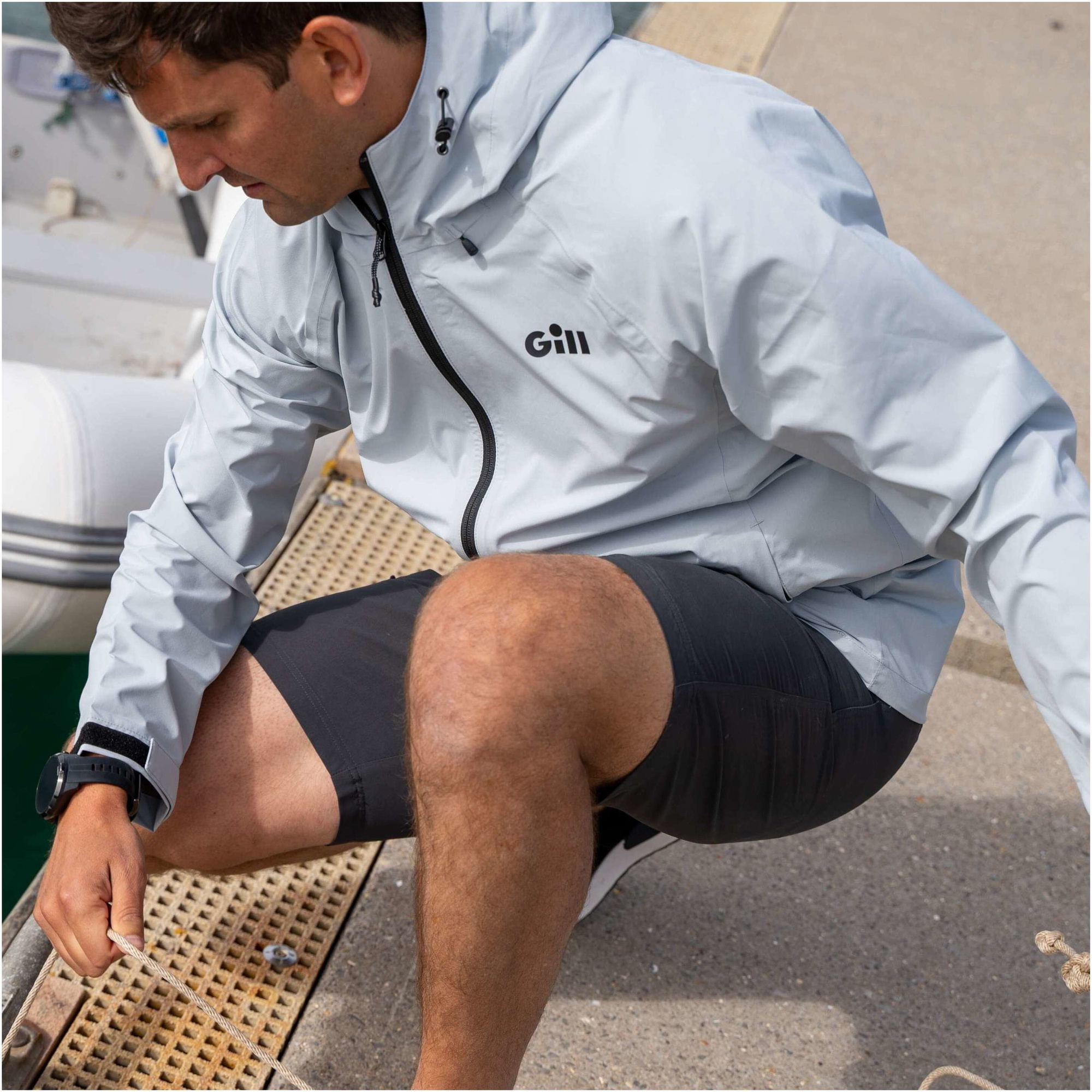 2026 Gill Voyager Sailing Jacket WA01J - Light Grey